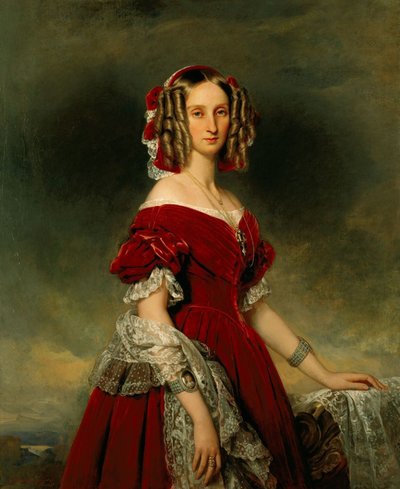 Porträt von Louise von Orléans, Königin der Belgier von Franz Xaver Winterhalter